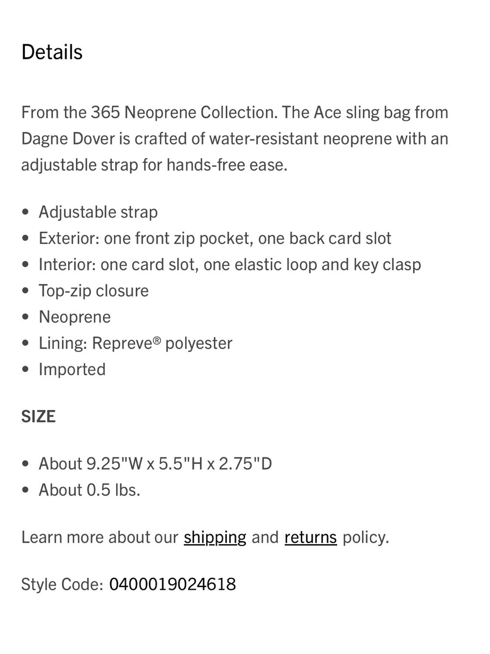 Dagne Dover Pink Ace Sling Bag - Picture 4 of 16